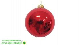 BOLA LISA 10CM 1PC VERMELHO NTB1006V