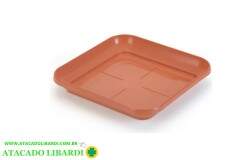 PRATO JARDIM PLAST 30CM QUAD MARROM 553