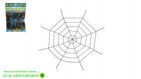 TEIA ARANHA HALLOWEEN 1,35M PRETO 50550002