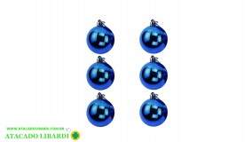 BOLA LISA 3CM C/6UNI AZUL WF66334A