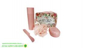 KIT VIAGEM 5PCS C/ESTOJO COLOR  FJ90944