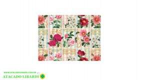 BOBINA 60CMX100M PAPEL COUCH FLORAL C0328