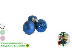 BOLA DECORADA 3PCS 6CM SORTIDA NTB40261