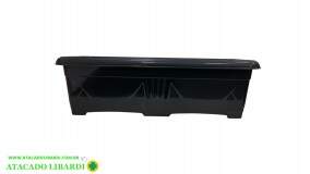 FLOREIRA PLAST 60X20X17CM PRETO 732