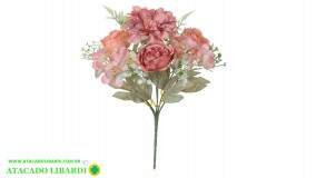 PEONIA ZINEA BUQUEX6 PESSEGO OUTONO 30CM 27894001
