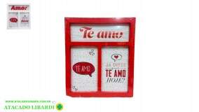 PORTA RETRATO 10X15 PLAST 2FT AMOR PF18766