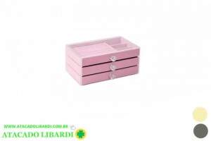 PORTA JOIA 23,5X15X10,5CM C/DIVISORIAS F0925