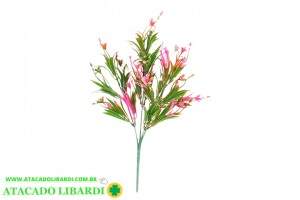 BUQUE FLOR MINI PLASTICO X20 VERDE ROSA 43929005