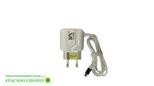 CARREGADOR CELULAR UNIVERSAL USB V8 BIVOLT MAXCAR114