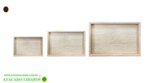 BANDEJA DECORATIVA 3PCS 40X30-35X25-30X20CM RET AIH1792