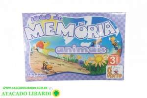 JOGO MEMORIA 24PCS MADEIRA ANIMAIS 015