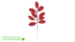 FOLHA C/GLITTER 40CM VERMELHO 98105003