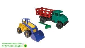 TRATOR CARREGADEIRA 21X11CM 1236