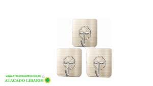 GANCHO ADESIVO 3PCS PLAST LT25077