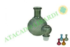 GARRAFA VIDRO 18X9CM DECORATIVA 70753