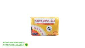 SACO LIXO PCT 10UNI 50L 63X80CM 561