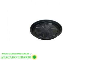 PRATO PLAST JARDIM REDONDO 22CM N3 PRETO 036