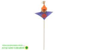 BRUXA DECOR HALLOWEEN 40CM ROXO LARANJA 82715001