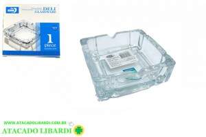 CINZEIRO VIDRO 9CM QUADRADO BA32721