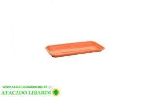 PRATO PLAST P/FLOREIRA 30,5X14CM MARROM 578