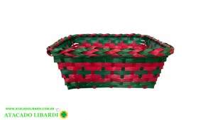 CESTA BAMBU QUADRADO 28X24X10CM HX1912