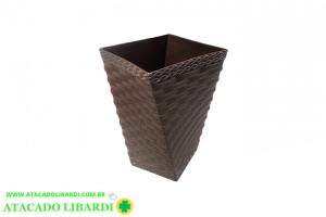 VASO RATTAN 15CM COFFE 1905