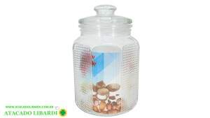 POTE VIDRO  2200ML C/TAMPA FUT350