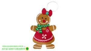 ENFEITE PENDENTE BISCOITO 11,5X18CM WF1923