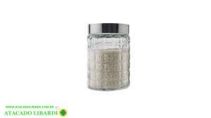 POTE VIDRO 12CM 800ML C/TAMPA 22021881F