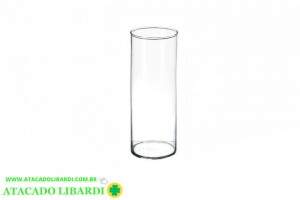 VASO VIDRO 10X30CM RED 182188