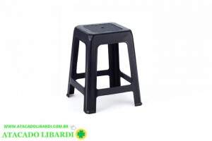 BANQUETA PLAST PRETA 702