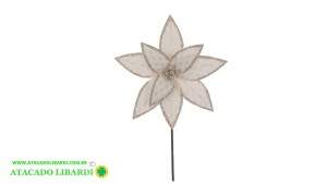 BICO PAPAGAIO 25CM C/GLITTER OFF WHITE CHAMPANHE A5269004