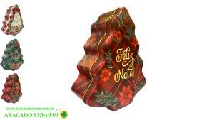 LATA NATALINA DECORATIVA METAL  18,1X15 X6,8CM LATX0003