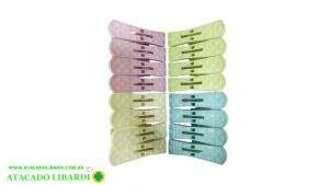 PRENDEDOR PLASTICO 16UNI 6CM COLOR FUT203