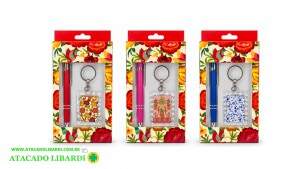 KIT CHAVEIRO C/CANETA HE72214