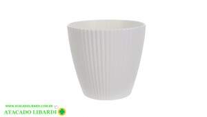 VASO PLAST BRANCO 10CM DEC 96235001