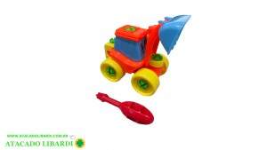 SOLAPA TRATOR PLAST 14CM DESMONTAVEL TOYS24309