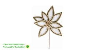 BICO PAPAGAIO AVELUDADO 25CM OFF WHITE VERDE A6036001