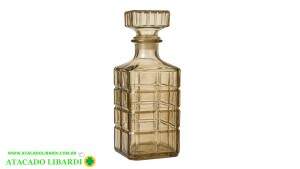 GARRAFA VIDRO 23CM GOLD LICOR   TP1801