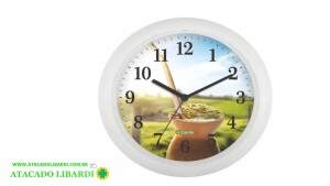 RELOGIO PAREDE 24CM RED BRANCO CHIMARRAO 119039E 021