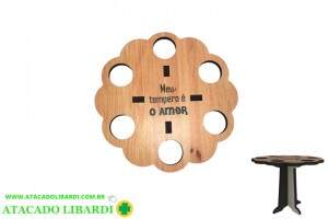 PORTA CONDIMENTO C/SUPORTE 13X16CM 6PCS PLAST 018