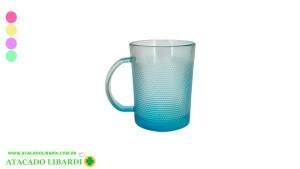CONJ CANECA DEC VIDRO 360ML COLOR TP1635