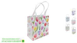 SACOLA PLAST PRESENTE DEC PP 15X13X8CM TRANSP HB81924