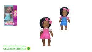 BONECA COLECAO DANADINHA NEGRA 768