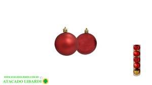 BOLA TUBO 8CM 5PCS VERMELHO NTB1805V