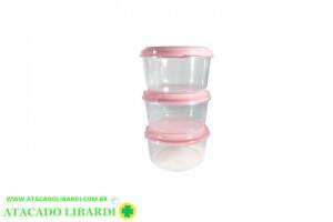 CONJ POTE 3PCS REDONDOS ALTOS 400ML CM304