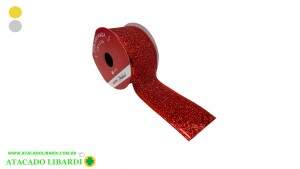 FITA ARAMADA TECIDO 3,8CMX3M GLITTER YJ6092