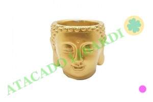 ENFEITE CERAMICA 8X8CM DEC BUDA ROSE/DOUR HD58102