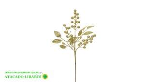 HASTE BOLINHAS 65CM C/GLITTER DOURADO 85189001
