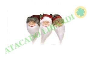 ENFEITE PELUCIA PENDENTE CARINHA NOEL GORRINHO MIX 20CM 20966
